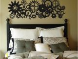 Steampunk Wall Murals Blades Gears Clock Parts Steam Punk Style Vinyl Lettering