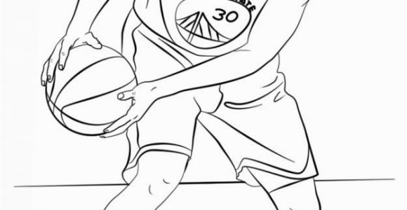 Stephen Curry Coloring Pages to Print Stephen Curry Nba Coloring Pages Sports Coloring Pages