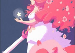 Steven Universe Wall Mural Illustration Lion Sword Mywork Rose Quartz Steven Universe