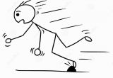 Stick Man Coloring Pages Vector Stickman Cartoon Man Falling Stumble Trip Over Stone Stock