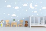 Stick On Wall Murals for Nursery Peel and Stick Stars and Clouds Wall Decals Nursery Moon Star with Clouds Wall Decals Kid S Room Clouds Wall Murals Nursery Stars Wall Art