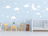 Stick On Wall Murals for Nursery Peel and Stick Stars and Clouds Wall Decals Nursery Moon Star with Clouds Wall Decals Kid S Room Clouds Wall Murals Nursery Stars Wall Art