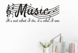 Stick On Wall Murals Staff Music Note Vinyl Wall Decal Quote Diy Art Mural Removable Wall