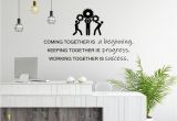 Sticker Mural Fice Wall Art Decal Teamwork Business Success Work Inspiration