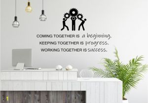 Sticker Mural Fice Wall Art Decal Teamwork Business Success Work Inspiration