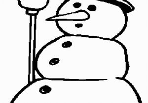 Stocking Hat Coloring Page Simple Snowman Coloring Pages