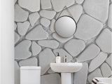 Stone Effect Wall Murals Carta Da Parati Murale Con Ghiaia Grigia