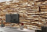 Stone Effect Wall Murals Home Decor Wall Papers 3d Stone Brick Wallpaper Custom Wall
