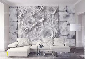 Stone Mural Wall Decor Custom 3d Mural Wallpaper Stone Brick Wall origami Flowers Tv Background Wall Living Room Bedroom Home Improvement Wallpaper Desktop Wallpapers and