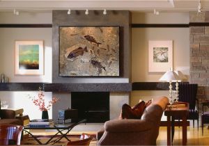 Stone Mural Wall Decor Fish Fossil Wall Art Furniture and Custom Interiors