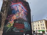 Stranger Things Wall Mural Netflix PowiesiÅ Rower Na Muralu „stranger Things