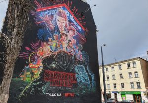 Stranger Things Wall Mural Netflix PowiesiÅ Rower Na Muralu „stranger Things