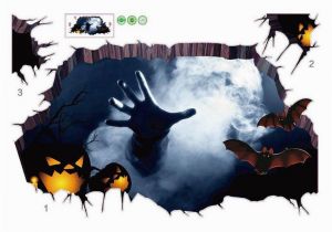 Stranger Things Wall Mural Wall Sticker 3d Happy Halloween Room Floor Stickers Pvc