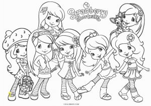 Strawberry Shortcake and Friends Coloring Pages Free Printable Strawberry Shortcake Coloring Pages for Kids