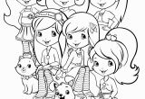 Strawberry Shortcake and Friends Coloring Pages Strawberry Shortcake Coloring Pages Kidsuki