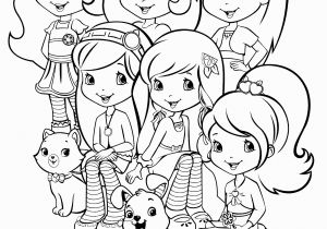 Strawberry Shortcake and Friends Coloring Pages Strawberry Shortcake Coloring Pages Kidsuki