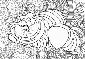 Stress Relief Disney Coloring Pages for Adults Cheshire Cat with Patterns In Background Cats Adult