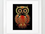 String Art Wall Mural String Art Owl Framed Art Print