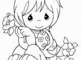 Strong Women Coloring Pages Little Girl Holding A Flower