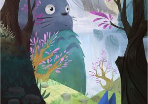 Studio Ghibli Wall Mural totoro Kawaii