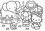 Stuffed Animal Coloring Pages Kitty at the Zoo Coloring Page for Kids for Girls Coloring