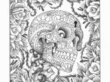 Sugar Skull Coloring Pages for Adults Doodle Me This On Pinterest