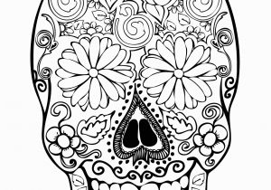 Sugar Skull Coloring Pages for Adults Free Printable Sugar Skull Coloring Pages for Adults