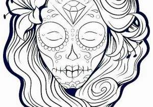 Sugar Skull Coloring Pages for Adults Free Sugar Skull Coloring Pages for Adults Printable to