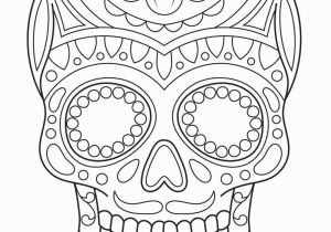 Sugar Skull Coloring Pages for Adults Sugar Skull Coloring Page