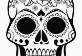 Sugar Skull Coloring Pages for Adults Sugar Skull with Roses Coloring Pages Coloring Home