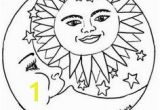 Sun and Moon Coloring Pages 161 Best Sun Moon and Stars Coloring Images On Pinterest