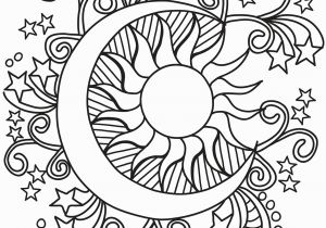 Sun and Moon Coloring Pages for Adults Pop Art Sun Moon and Stars Coloring Page