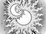 Sun and Moon Coloring Pages for Adults Sun Moon Colouring Page A4 by Tearingcookie On Deviantart
