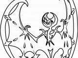 Sun and Moon Pokemon Coloring Pages Lunala Pokemon Sun and Moon Coloring Page Free Pokémon