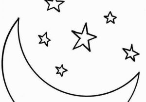 Sun Moon Stars Coloring Page C oring