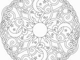 Sun Moon Stars Coloring Page Celestial Mandala Box Card and Coloring Page