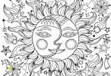 Sun Moon Stars Coloring Page Pin by Muse Printables On Adult Coloring Pages at