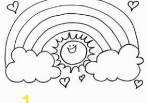 Sun with Sunglasses Coloring Page Rainbow Sun Colouring Page Preschool Color Sheets