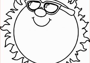 Sun with Sunglasses Coloring Page Sketch Easy Sun Coloring Page