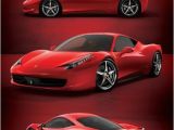 Super Car Wall Mural Ferrari 458 Italia My Car & Wishes