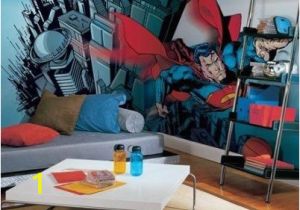 Super Hero Wall Mural Superior Decorating for the Superhero S Abode