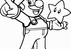 Super Mario Bros Coloring Pages to Print Super Mario with A Star Coloring Pages Printable