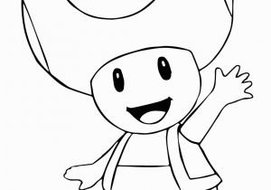 Super Mario Brothers toad Coloring Pages Mario Bros toad Coloring Page