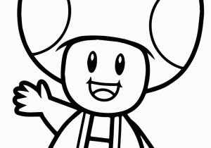 Super Mario Brothers toad Coloring Pages Super Mario Bros toad Coloring Page
