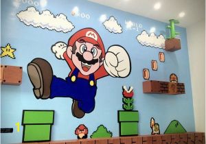 Super Mario Wall Mural Mario Wall Mario In 2019
