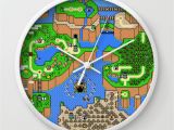 Super Mario Wall Mural the World Of Super Mario Wall Clock