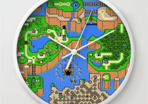 Super Mario Wall Mural the World Of Super Mario Wall Clock