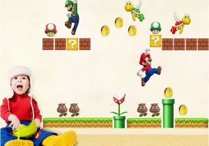 Super Mario Wall Murals Uk Super Mario Kids Room Decor Nursery Wall Sticker Wall Decals Kids Room Mural Full Wall Mural Decals Full Wall Stickers From Raoying8888 $4 4