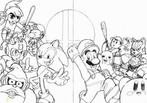 Super Smash Bros Ultimate Characters Coloring Pages Super Smash Bros Coloring Pages 4 Coloring Home