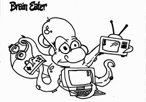 Superflex Coloring Pages Brain Eater Coloring Page Team Unthinkables Superflex social